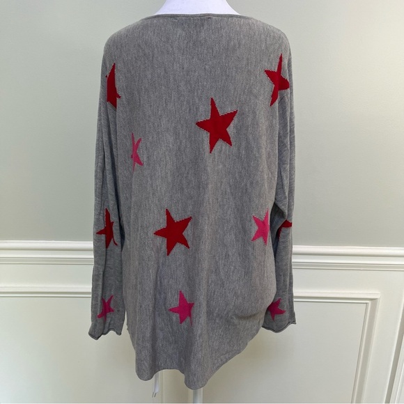 Two Twenty Five Cashmere Rayon Sweater With Stars L - Picture 3 of 7